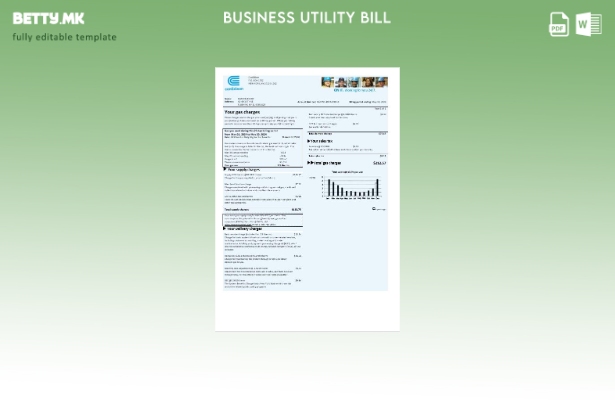 Сметката за комунални услуги за деловна активност за гас на САД Кон Едисон
